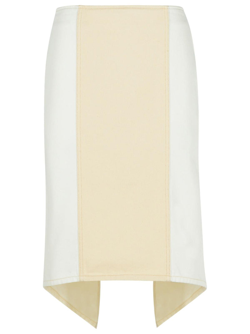 Jw Anderson Jw Anderson Falda de Algodón en Capas Blanca para Mujer - World Class Fashion
