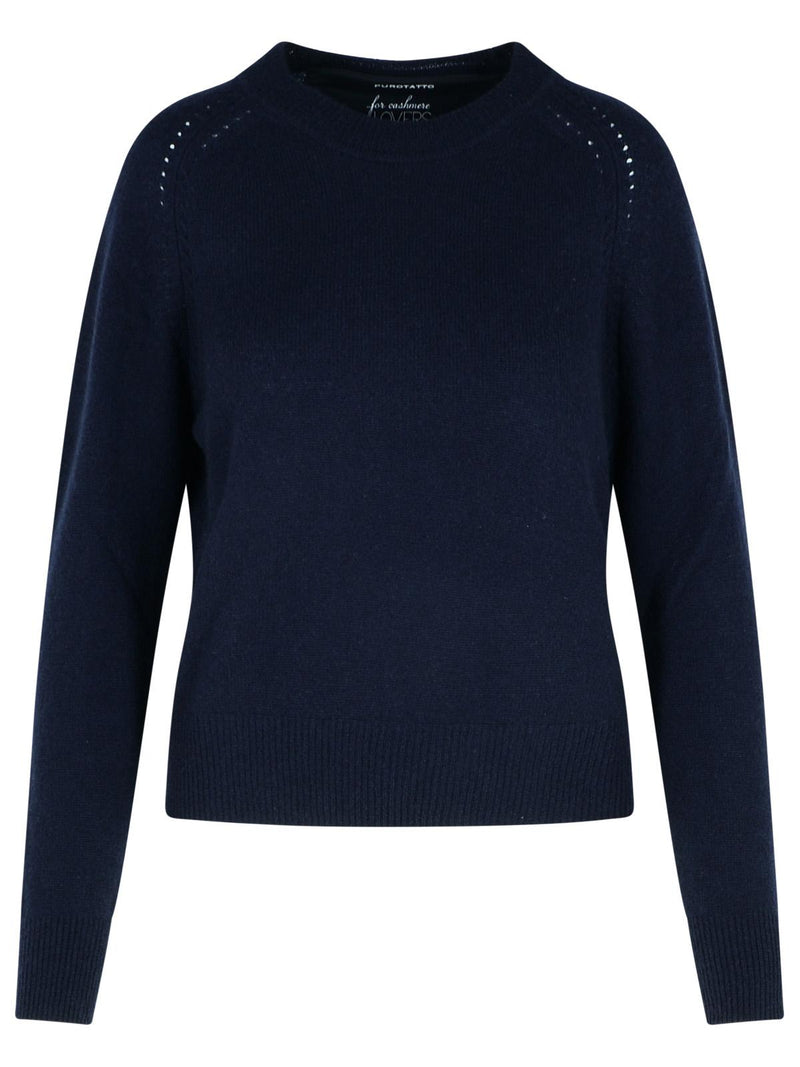 Puro Tatto Puro Tatto Navy Cashmere Sweater Women - World Class Fashion