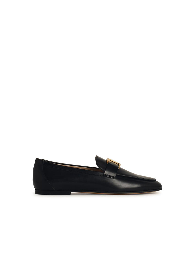 Tod’s Tod's Black Leather Women Loafers - World Class Fashion