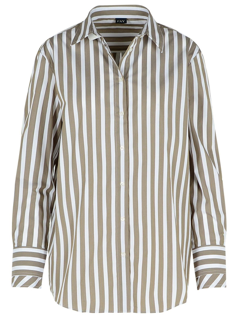 Fay Fay Cotton Blend Shirt Green Women - World Class Fashion