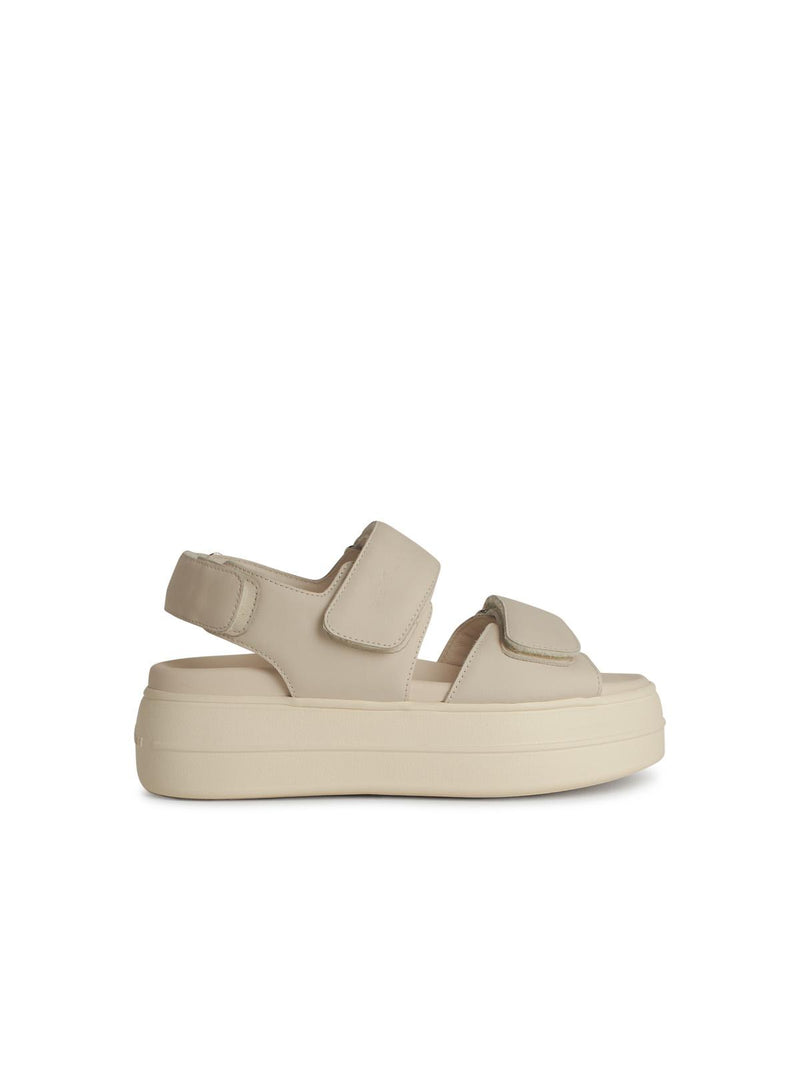 Hogan Zapatillas Hogan H680 de cuero color marfil para mujer - World Class Fashion