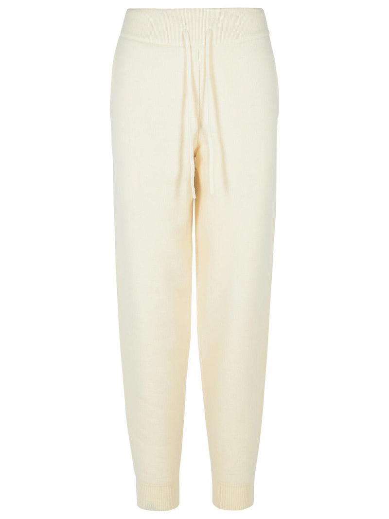 Loulou De Saison Pantalones de cachemir HESPERO en color marfil de Loulou De Saison - World Class Fashion