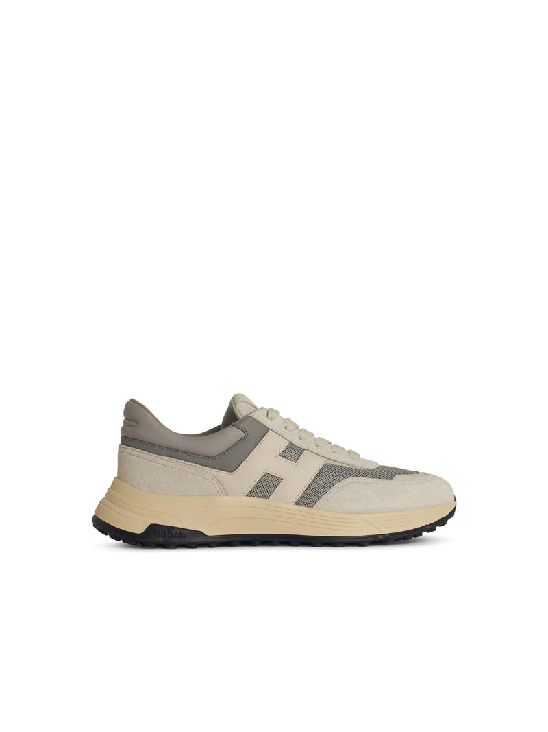 Hogan Zapatillas Hogan HYPERLIGHT de mezcla de cuero gris - World Class Fashion