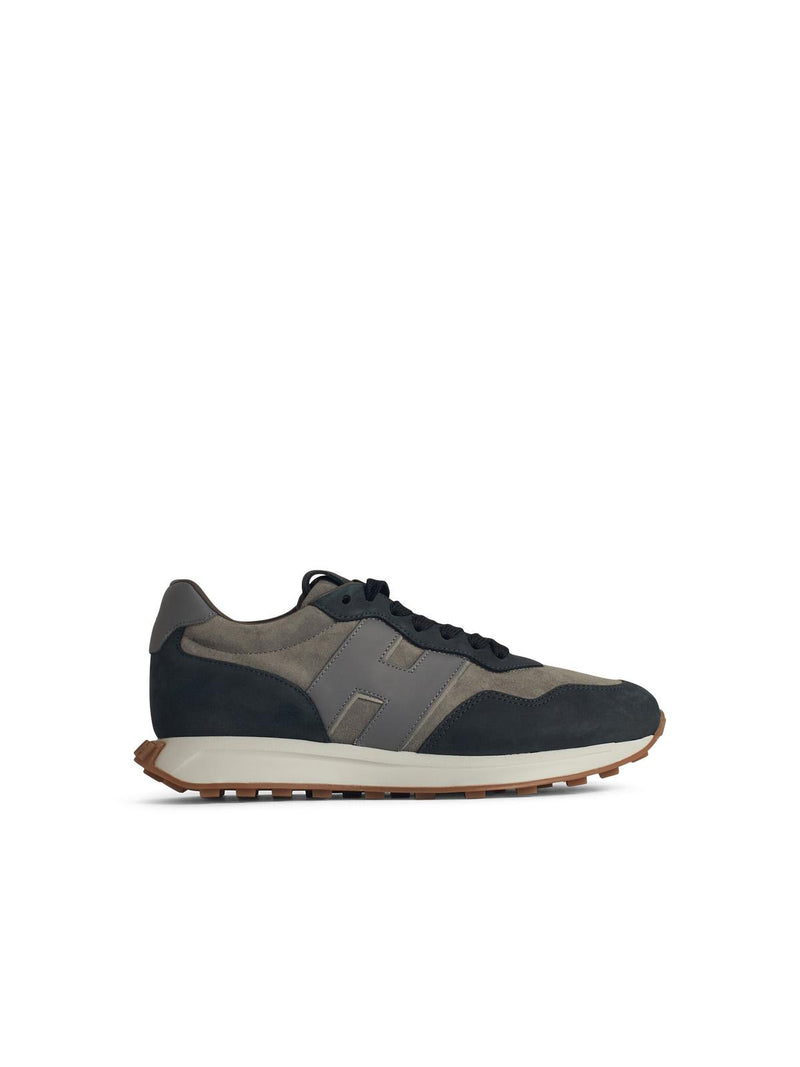 Hogan Zapatillas Hogan H601 de cuero azul para hombre - World Class Fashion