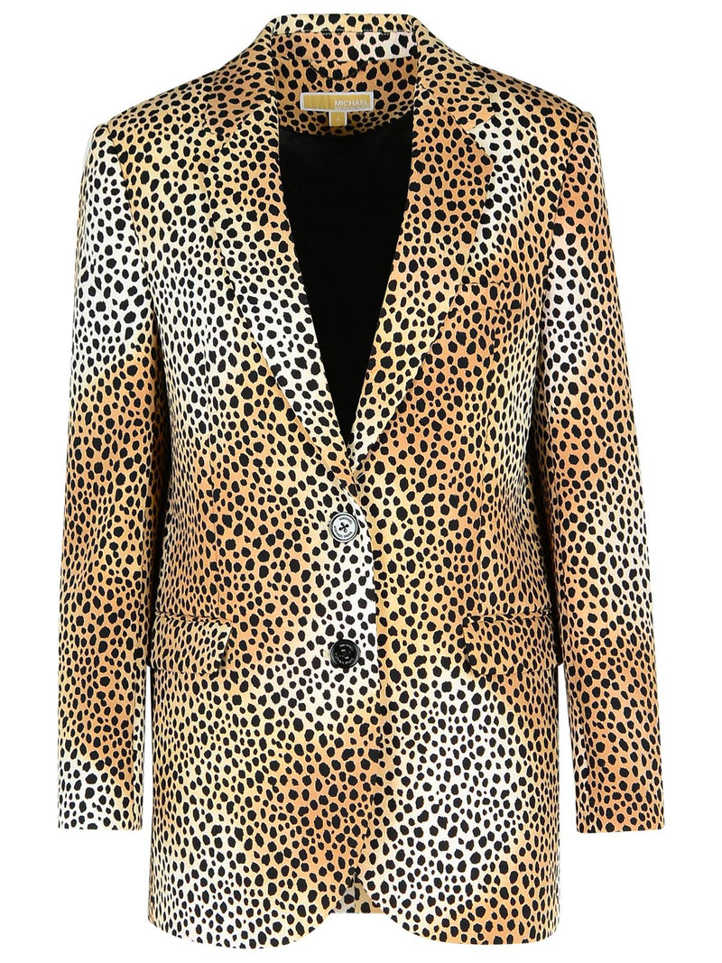 Michael Michael Kors Michael Michael Kors Polyester Blazer Brown Women - World Class Fashion