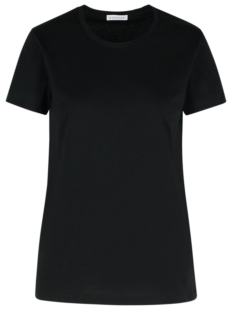 Moncler Moncler Black Cotton Polo Shirt Women - World Class Fashion