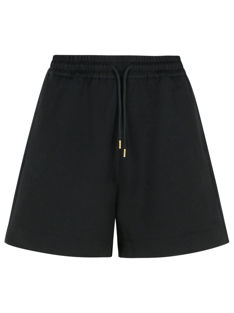 Moncler Moncler Cotton Shorts Black Women - World Class Fashion