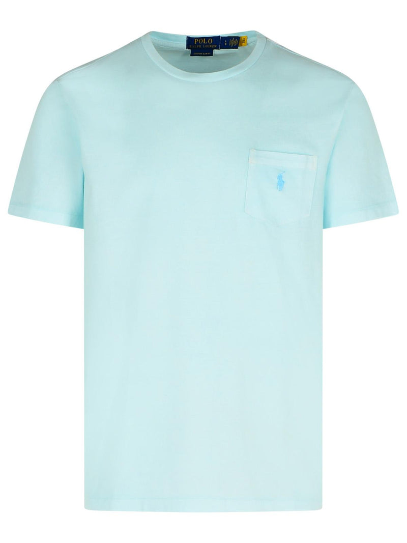 Polo Ralph Lauren Polo Ralph Lauren Light Blue Cotton Men Polo Shirt - World Class Fashion
