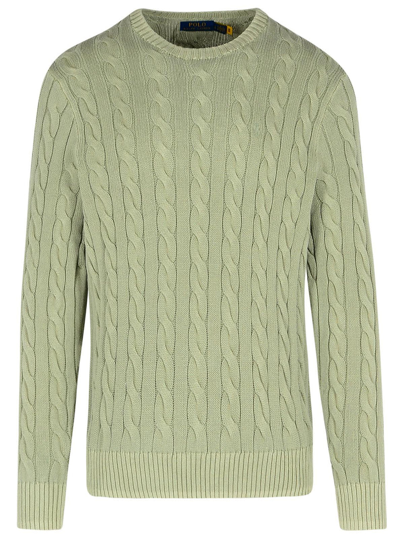 Polo Ralph Lauren Polo Ralph Lauren Cotton Crew Neck Sweater Green - World Class Fashion