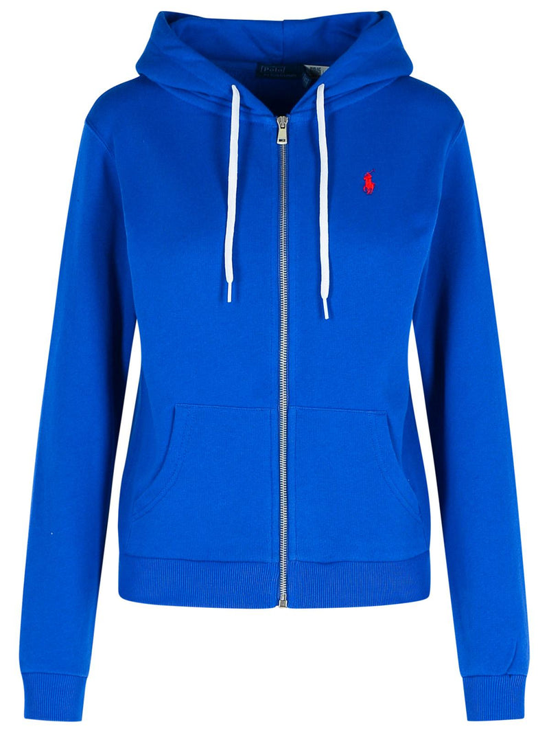 Polo Ralph Lauren Polo Ralph Lauren Women Blue Cotton Sweatshirt - World Class Fashion