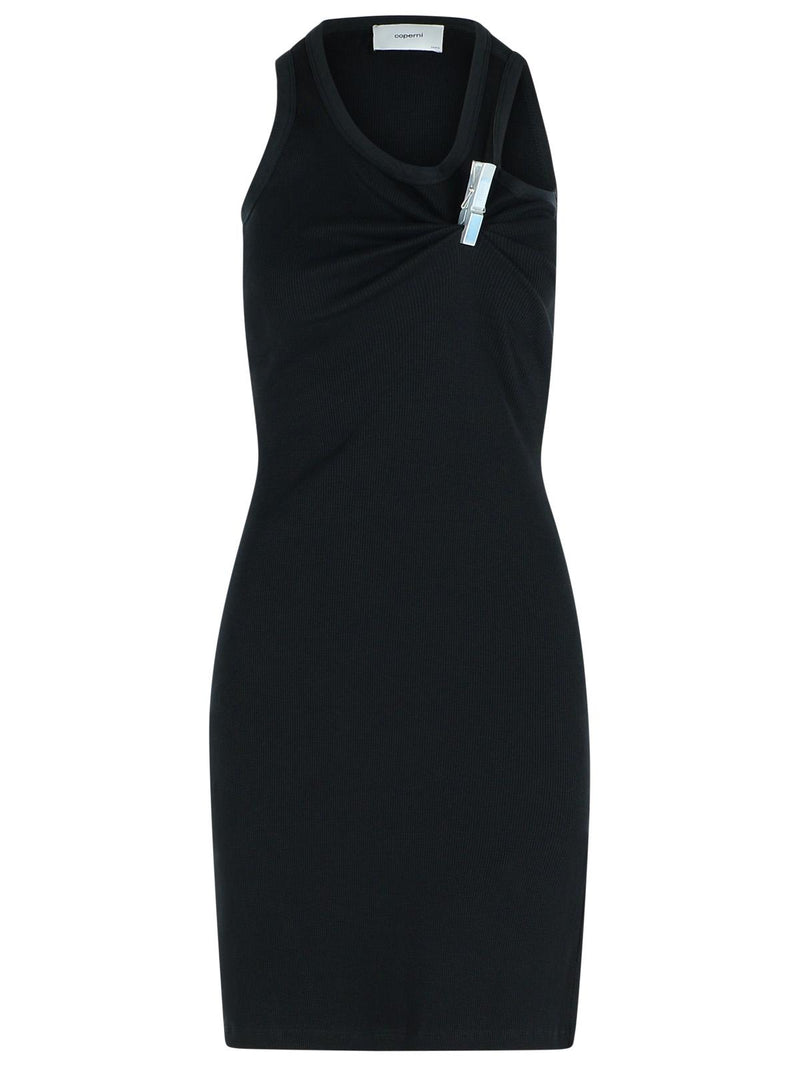 Coperni Vestido de algodón negro Coperni CLIP - World Class Fashion