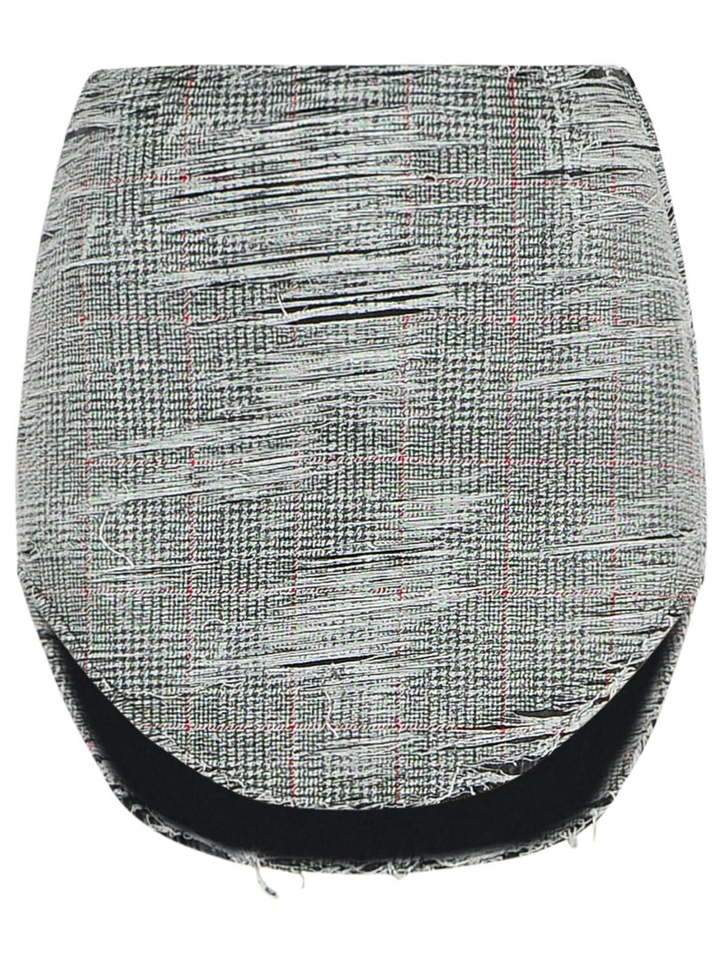 Diesel Diesel ADA Grey Cotton Miniskirt - World Class Fashion