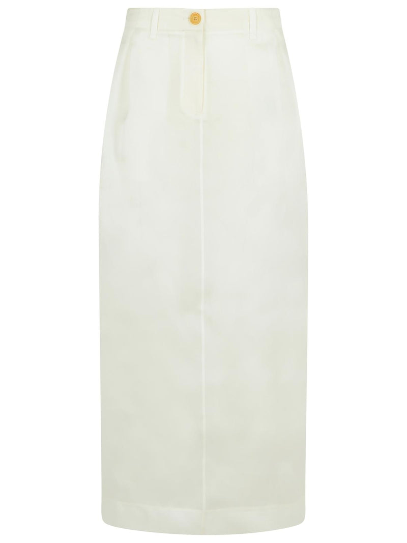Khaite Falda de seda blanca Lucian de Khaite para mujer - World Class Fashion