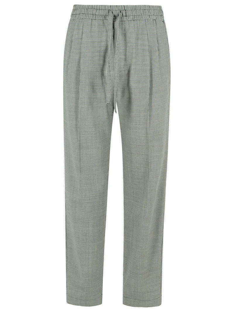 Dolce & Gabbana Dolce & Gabbana Two-tone Virgin Wool Trousers - World Class Fashion