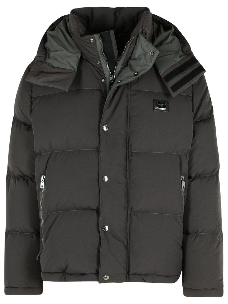 Dolce & Gabbana Dolce & Gabbana Grey Down Jacket Men - World Class Fashion