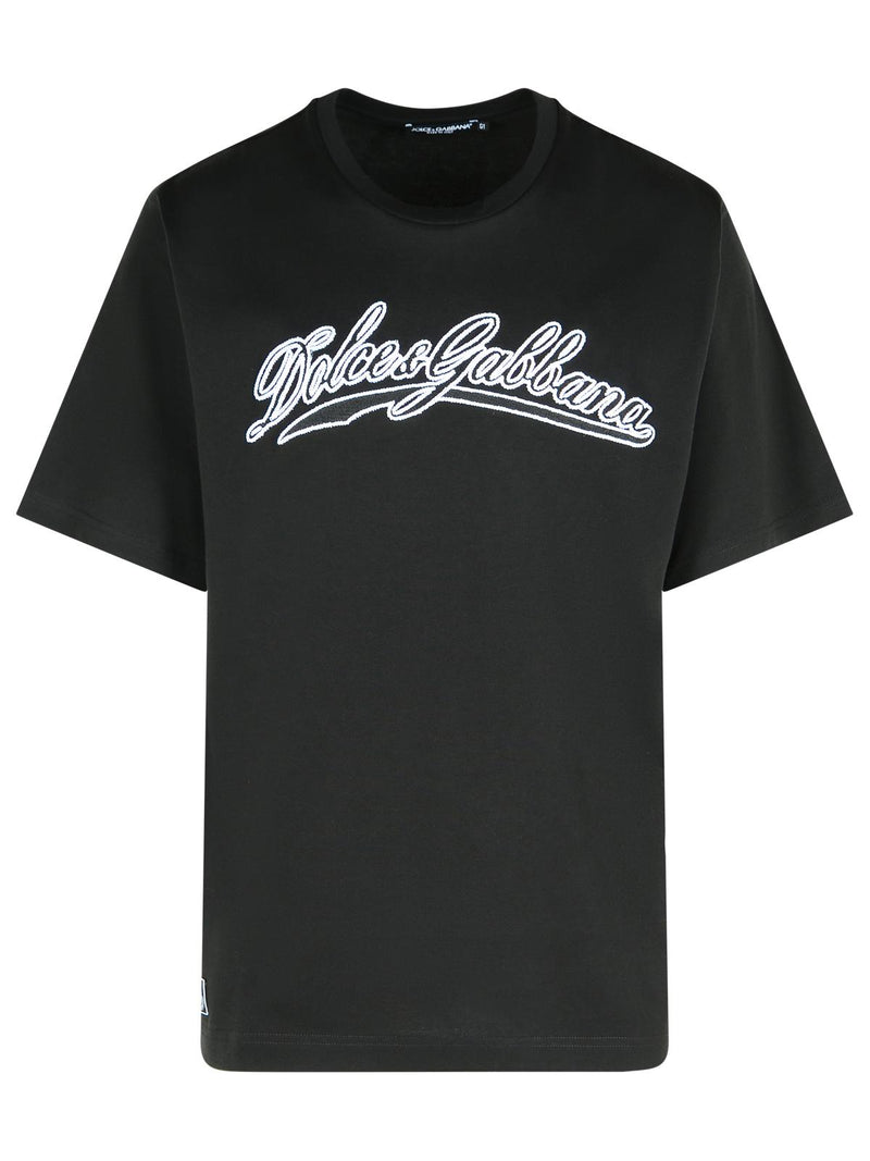 Dolce & Gabbana Dolce & Gabbana Black Cotton T-shirt - World Class Fashion