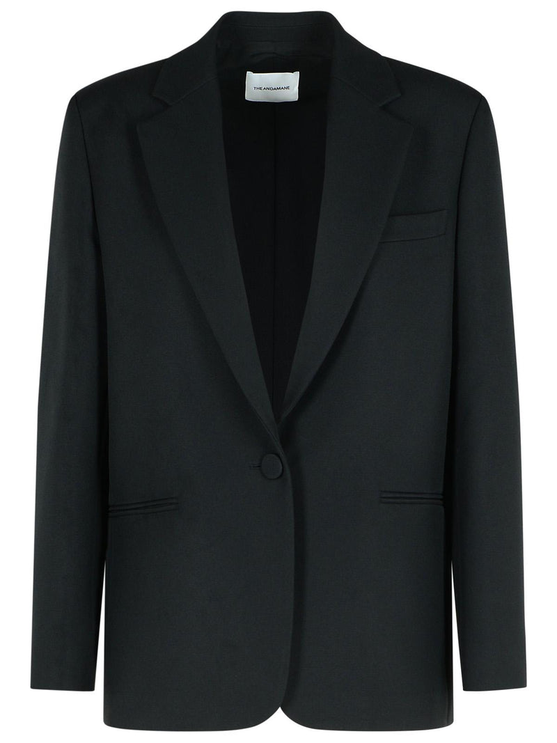 The Andamane The Andamane GUIA Black Polyester Blazer - World Class Fashion