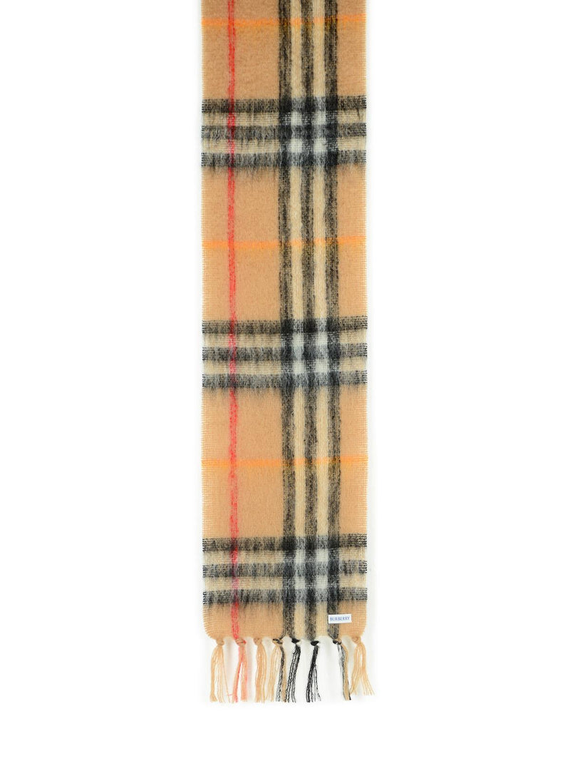 Burberry Burberry Mohair Wool Scarf Beige - World Class Fashion