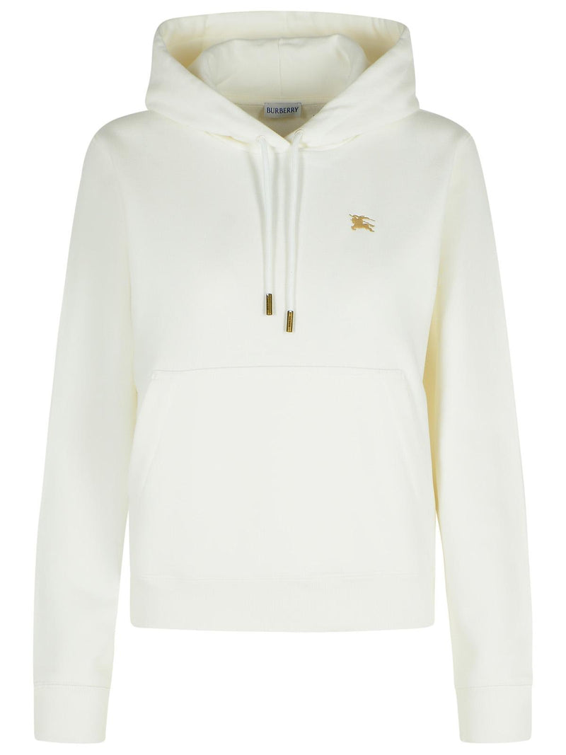 Burberry Burberry Harriet Ivory Cotton Sweatshirt - World Class Fashion