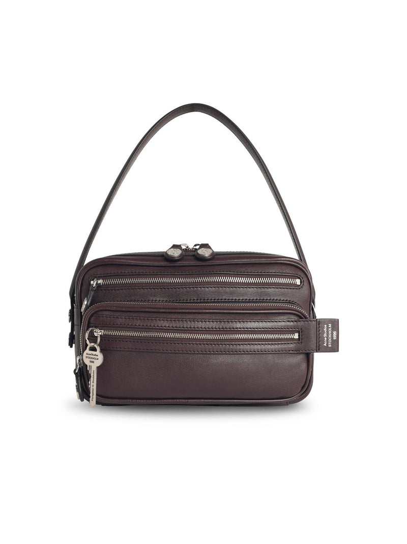 Acne Studios Acne Studios Camero Chocolate Leather Bag - World Class Fashion