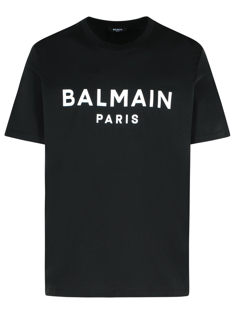 Balmain Balmain Black Cotton Polo Shirt Men - World Class Fashion