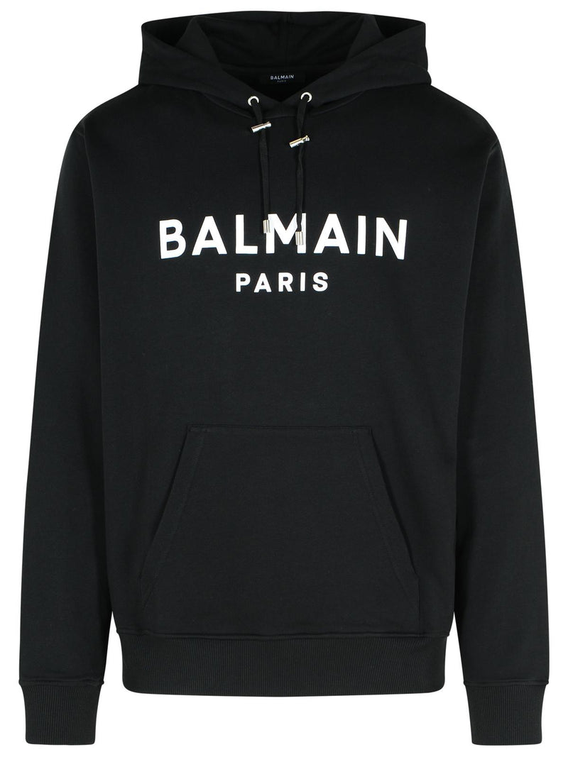 Balmain Balmain Black Cotton Sweatshirt Men - World Class Fashion