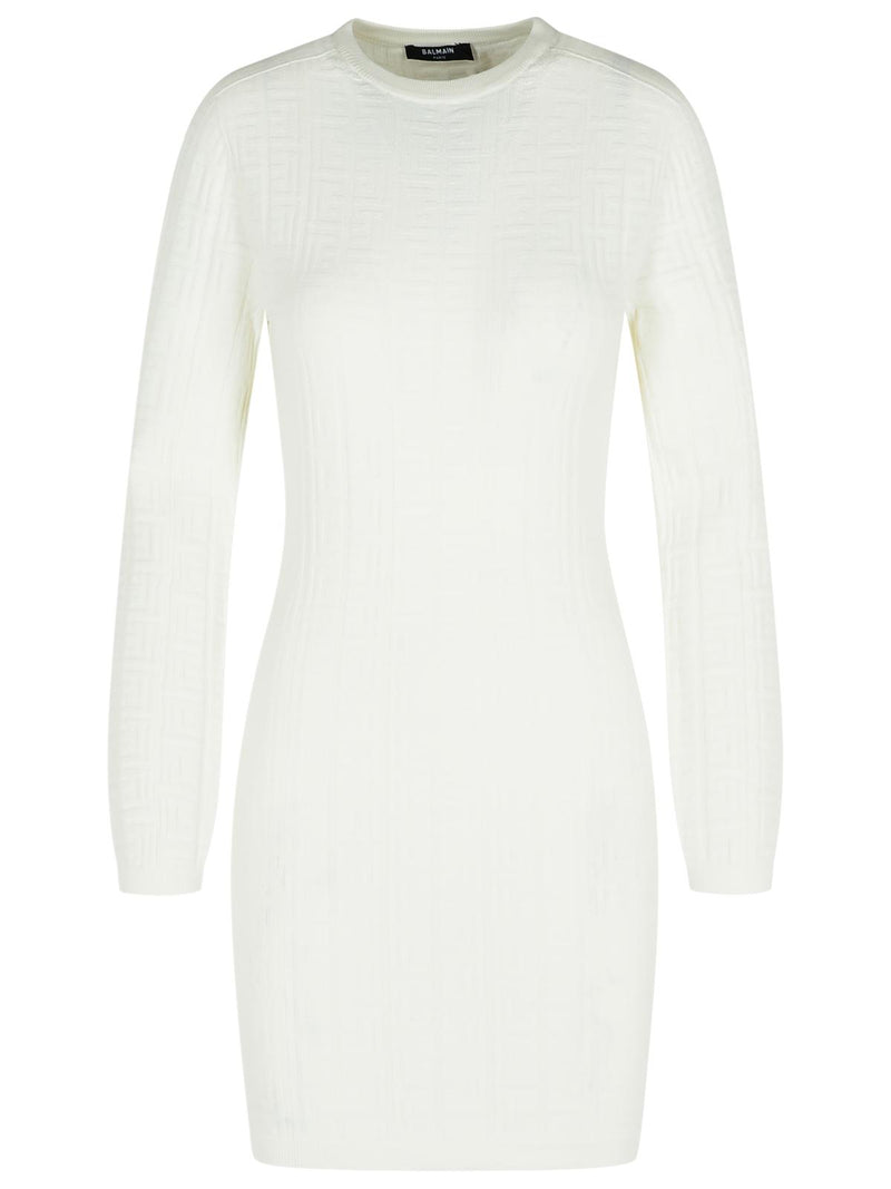 Balmain Balmain Viscose Blend Dress White Women - World Class Fashion