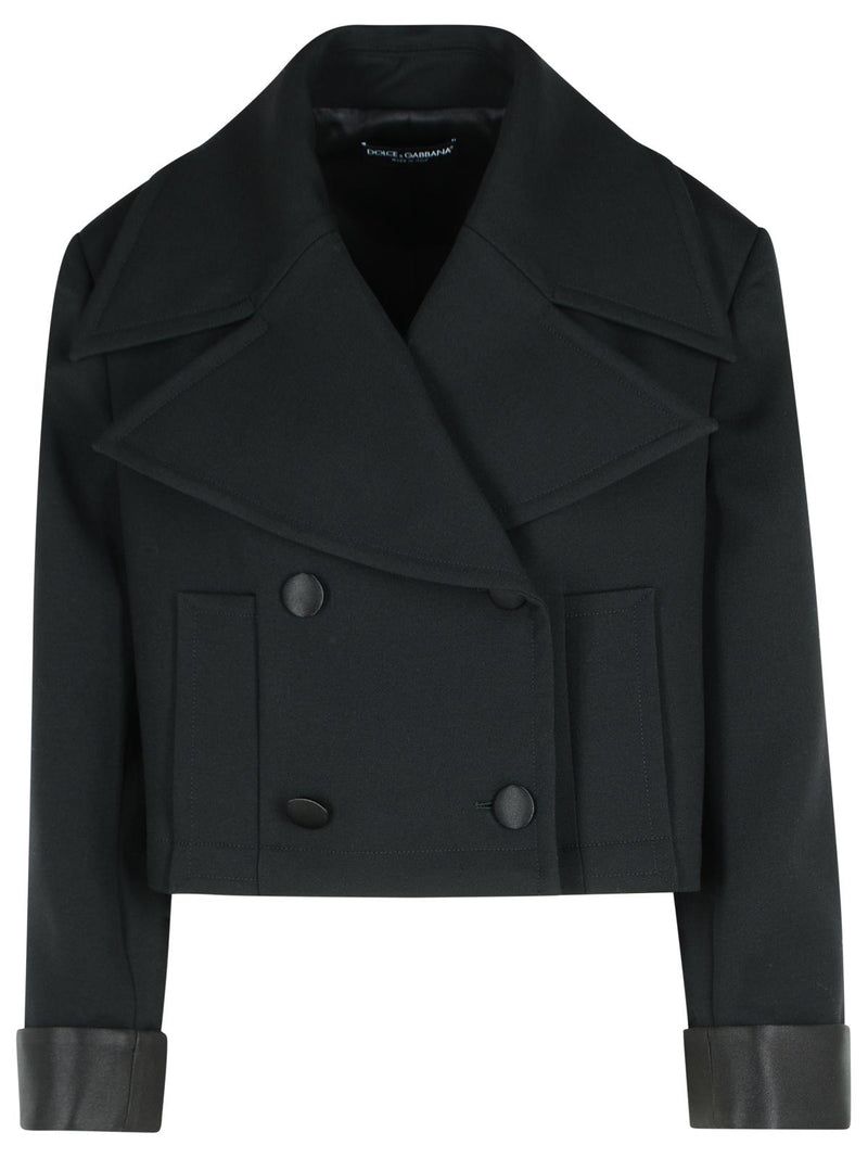 Dolce & Gabbana Dolce & Gabbana Virgin Wool Blend Jacket Black Women - World Class Fashion