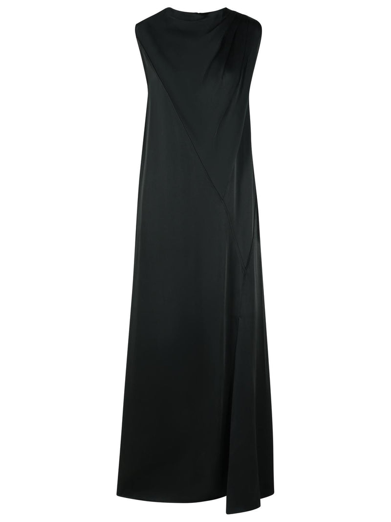 Jil Sander Jil Sander Dress In Black Acetate Blend - World Class Fashion