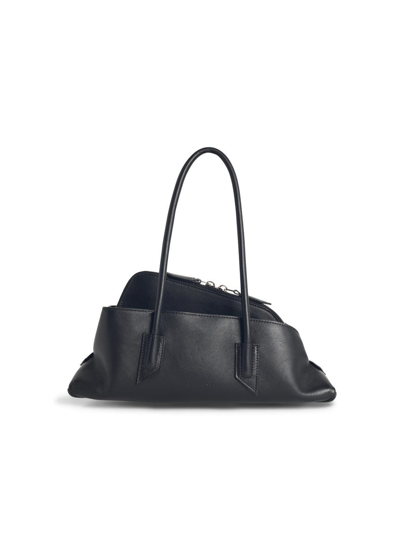 The Attico The Attico LA Passeggiata Small Black Leather Bag - World Class Fashion