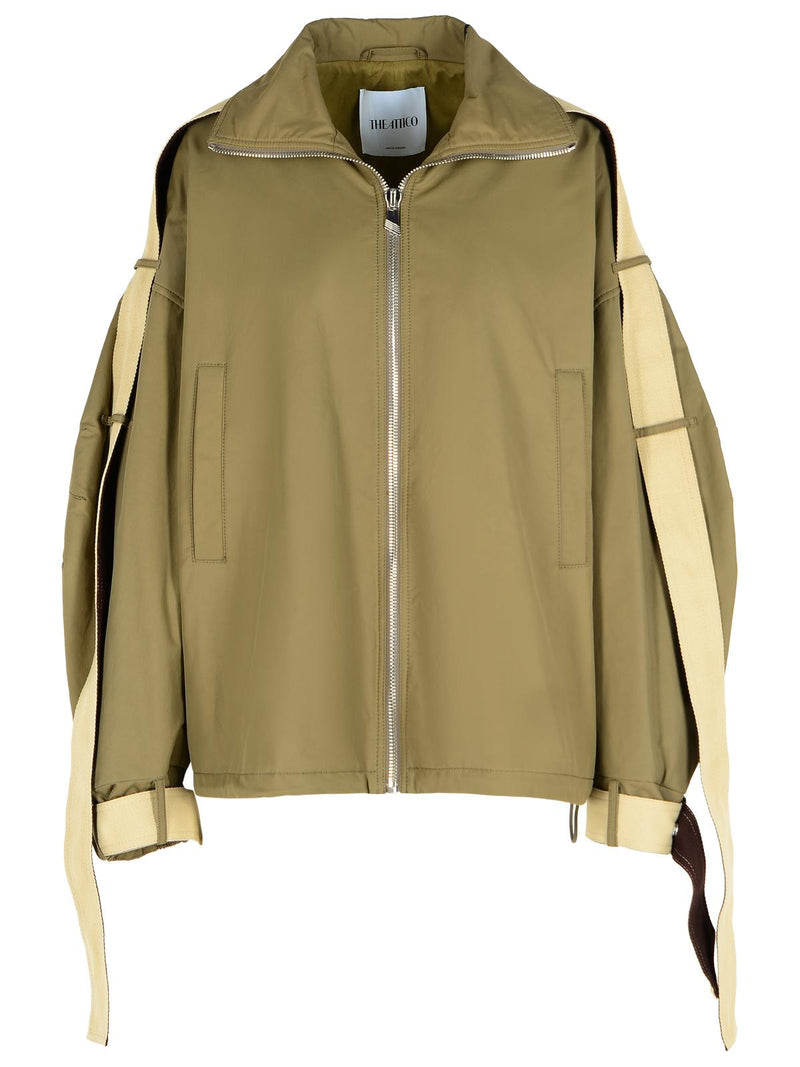 The Attico The Attico Cotton Blend Jacket Green Women - World Class Fashion