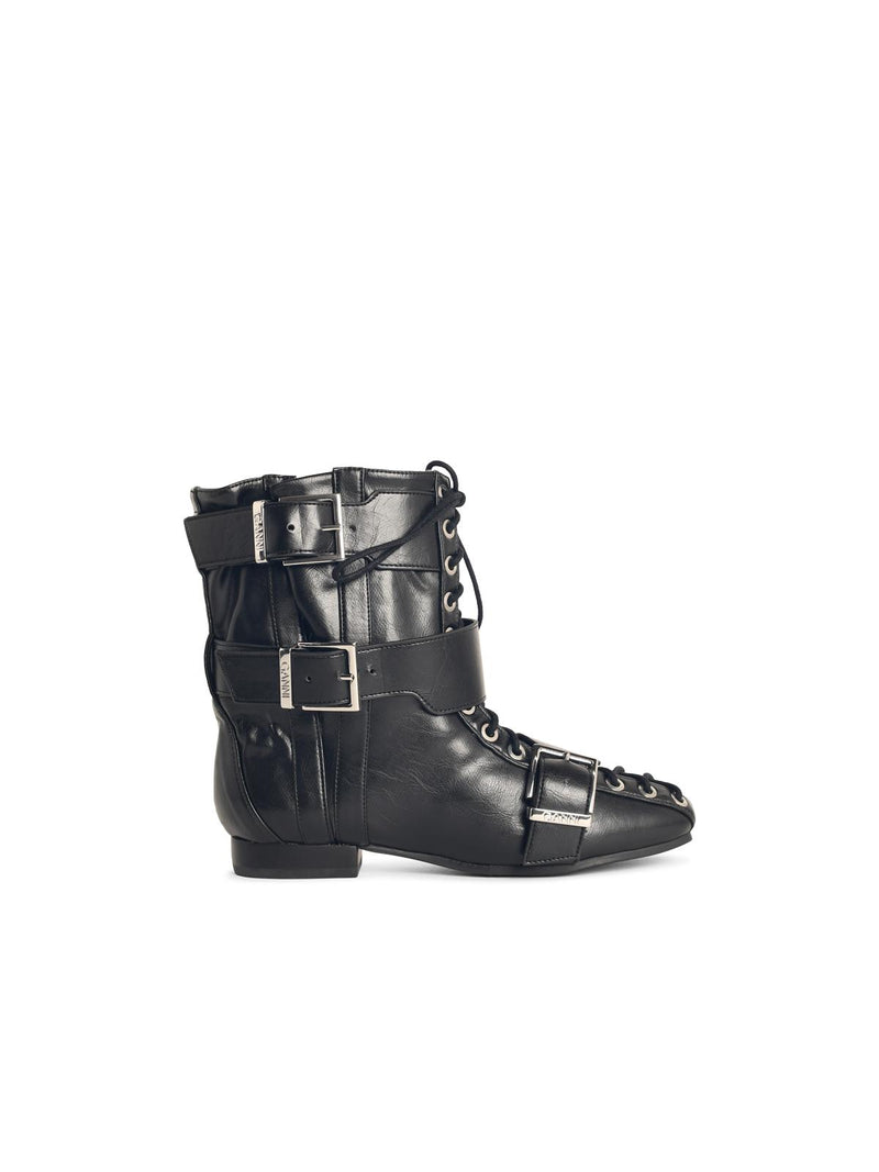 Ganni Ganni Black Synthetic Boots - World Class Fashion