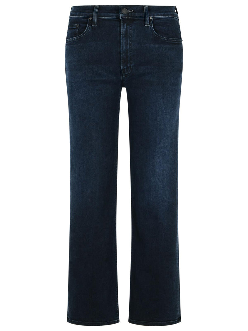 Mother Mother 'THE Rambler Zip Ankle' Midnight Blue Cotton Jeans - World Class Fashion