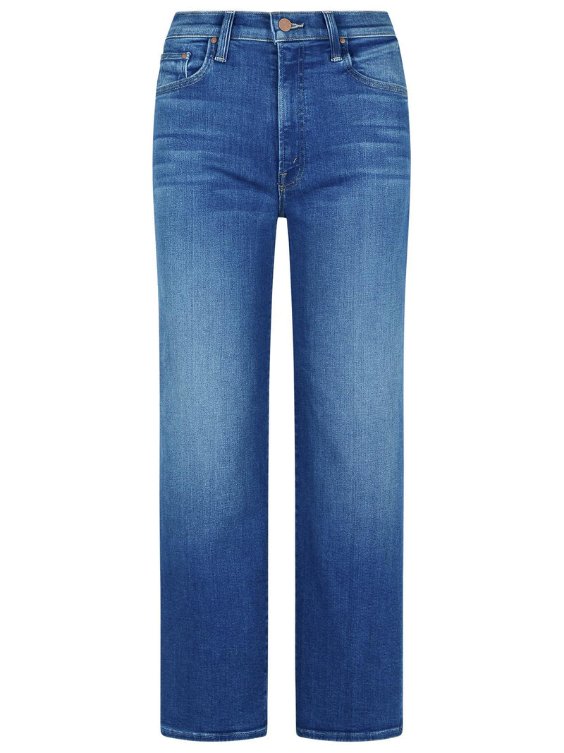 Mother Mother 'THE Rambler Zip Ankle' Blue Cotton Jeans - World Class Fashion