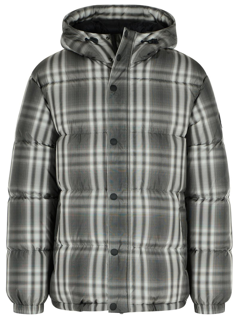 Burberry Burberry Gradient Check Hooded Black Down Jacket - World Class Fashion