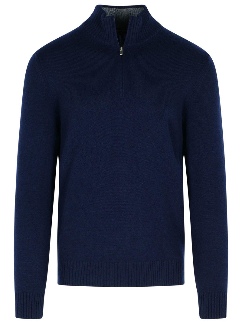 Gran Sasso Gran Sasso Cashmere Sweater Navy Blue Men - World Class Fashion
