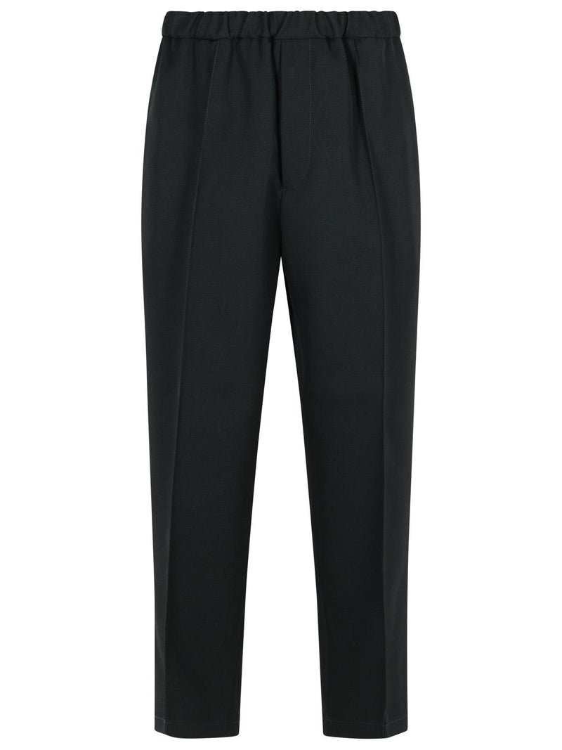 Jil Sander Jil Sander Black Wool Pants - World Class Fashion