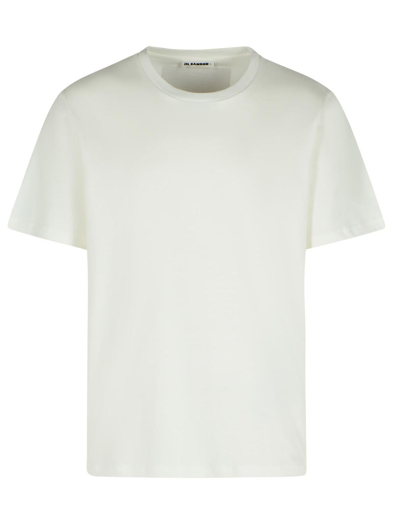 Jil Sander Jil Sander White Cotton T-shirt - World Class Fashion