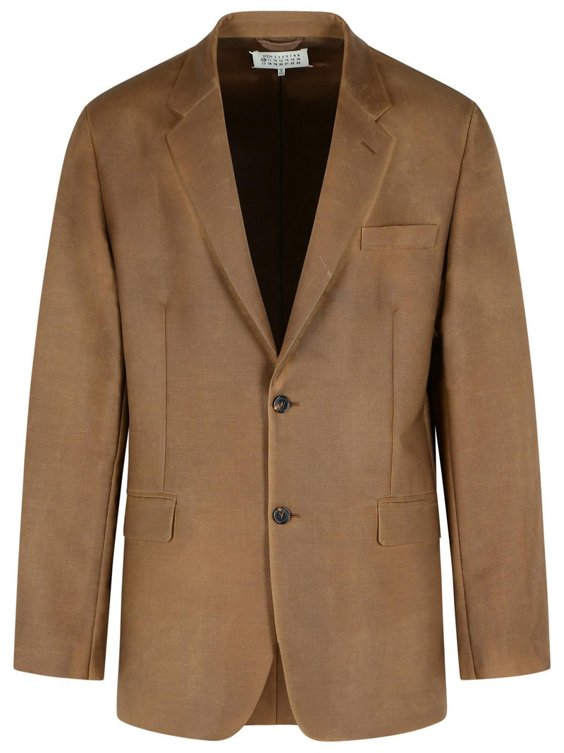 Maison Margiela Maison Margiela Mohair Wool Blazer Brown Men - World Class Fashion