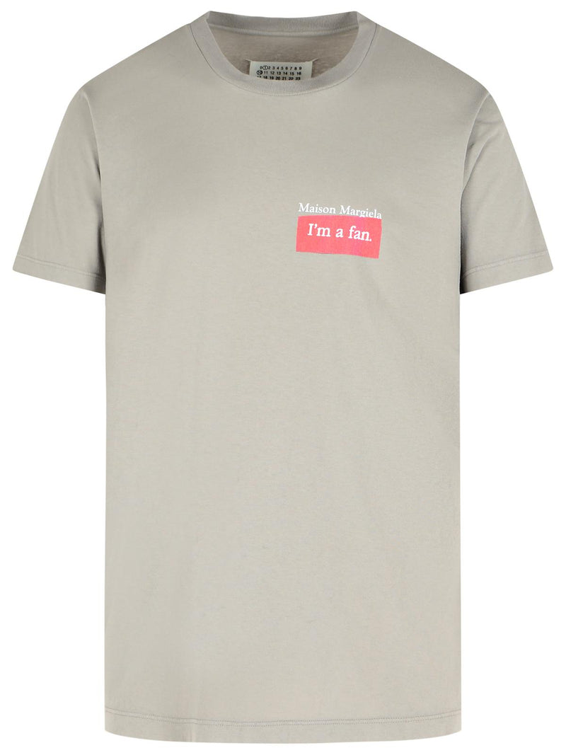 Maison Margiela Maison Margiela Gray Cotton T-shirt - World Class Fashion