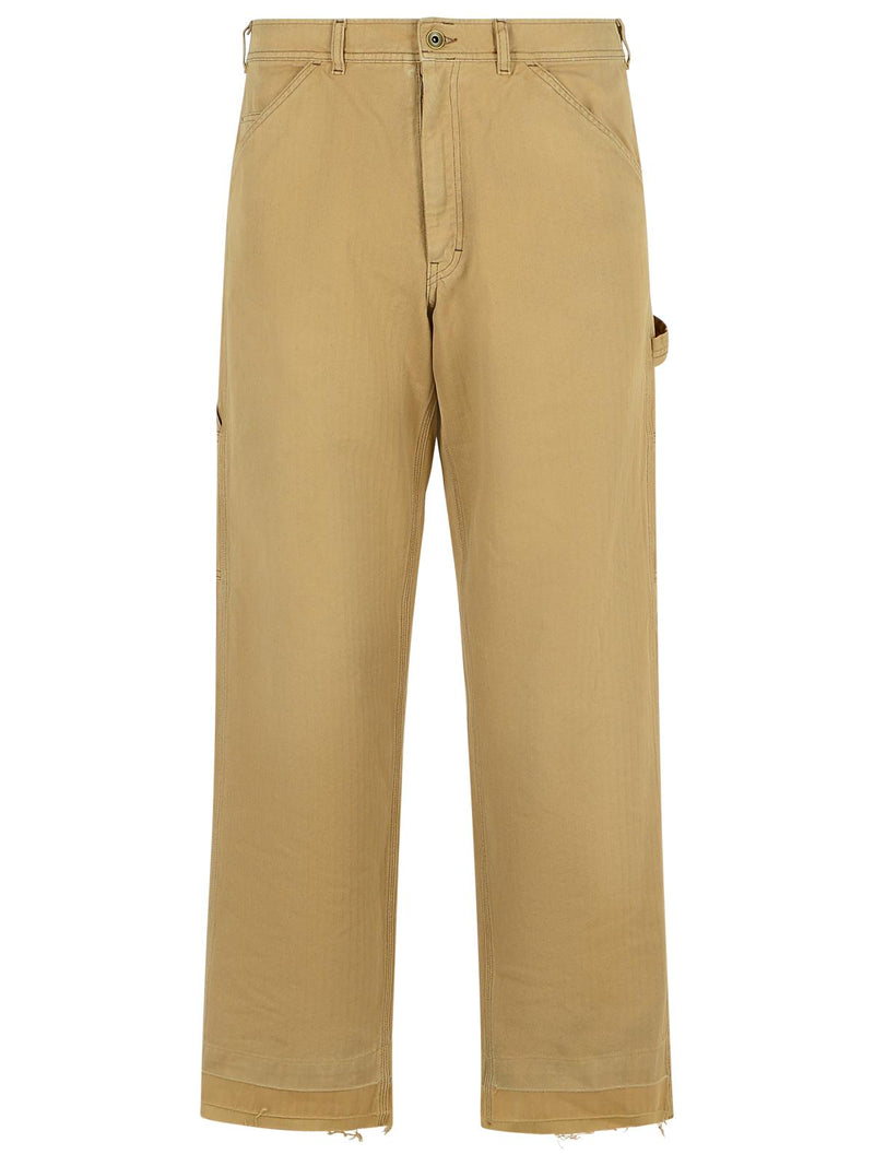 Maison Margiela Maison Margiela Cotton Beige Men Jeans - World Class Fashion