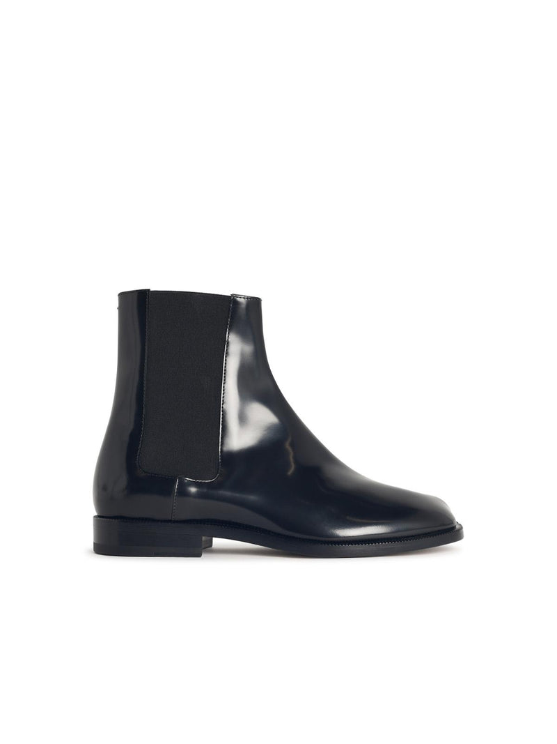 Maison Margiela Maison Margiela Black Leather Tabi Ankle Boots Men - World Class Fashion