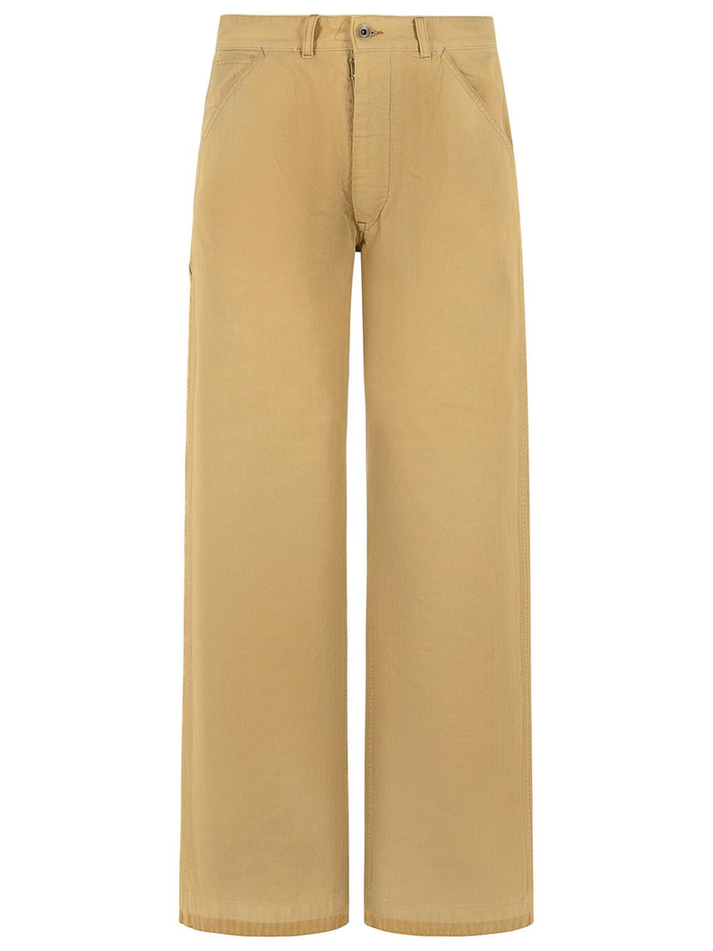 Maison Margiela Maison Margiela Beige Cotton Jeans Women - World Class Fashion