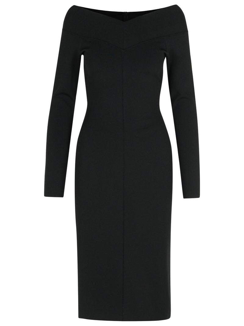 Stella Mccartney Stella Mccartney Black Viscose Blend Dress - World Class Fashion