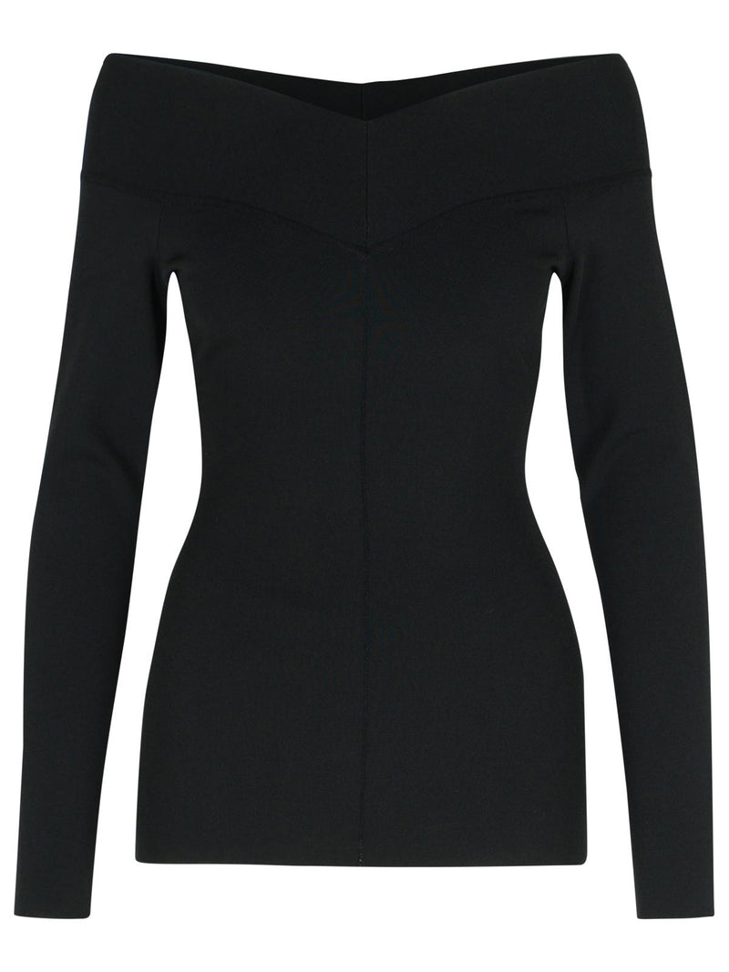 Stella Mccartney Stella Mccartney Black Viscose Blend Top - World Class Fashion