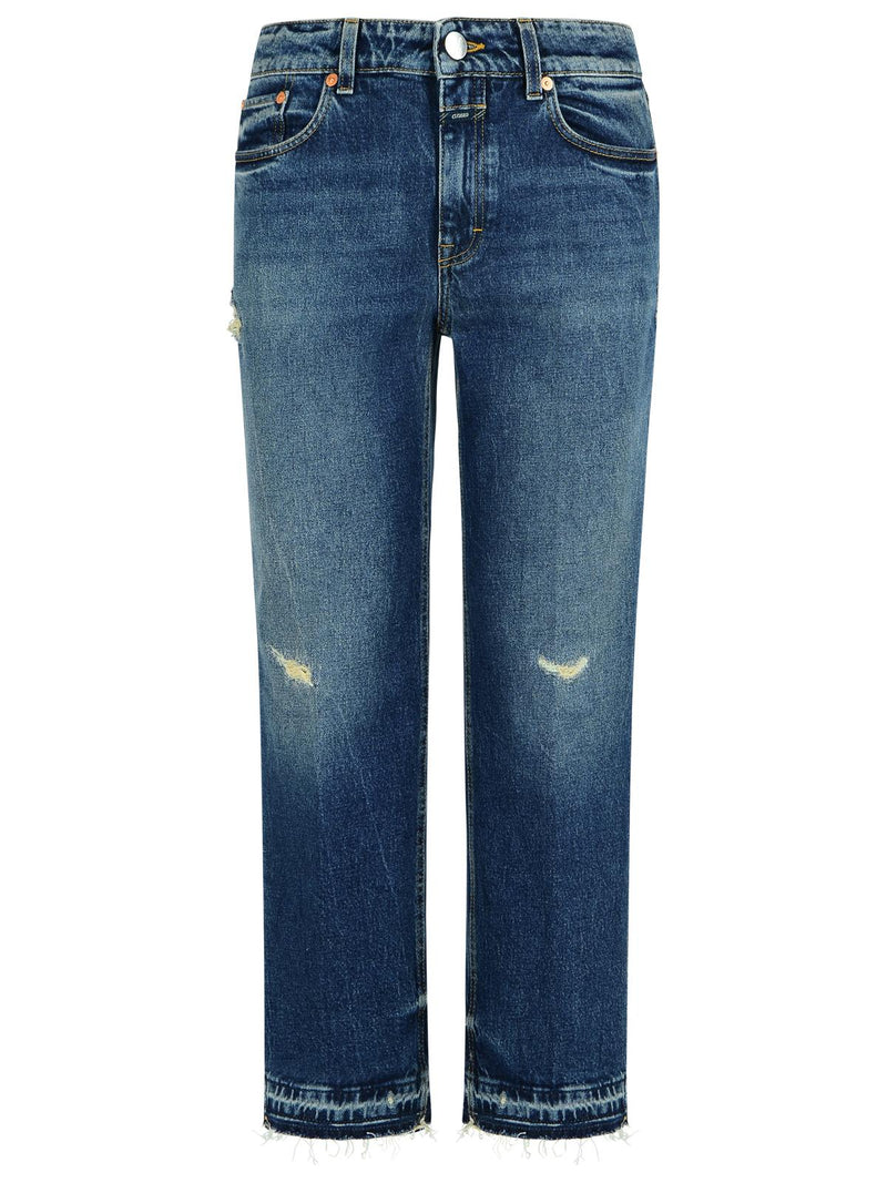 Closed Closed 'MILO' Blue Cotton Jeans - World Class Fashion