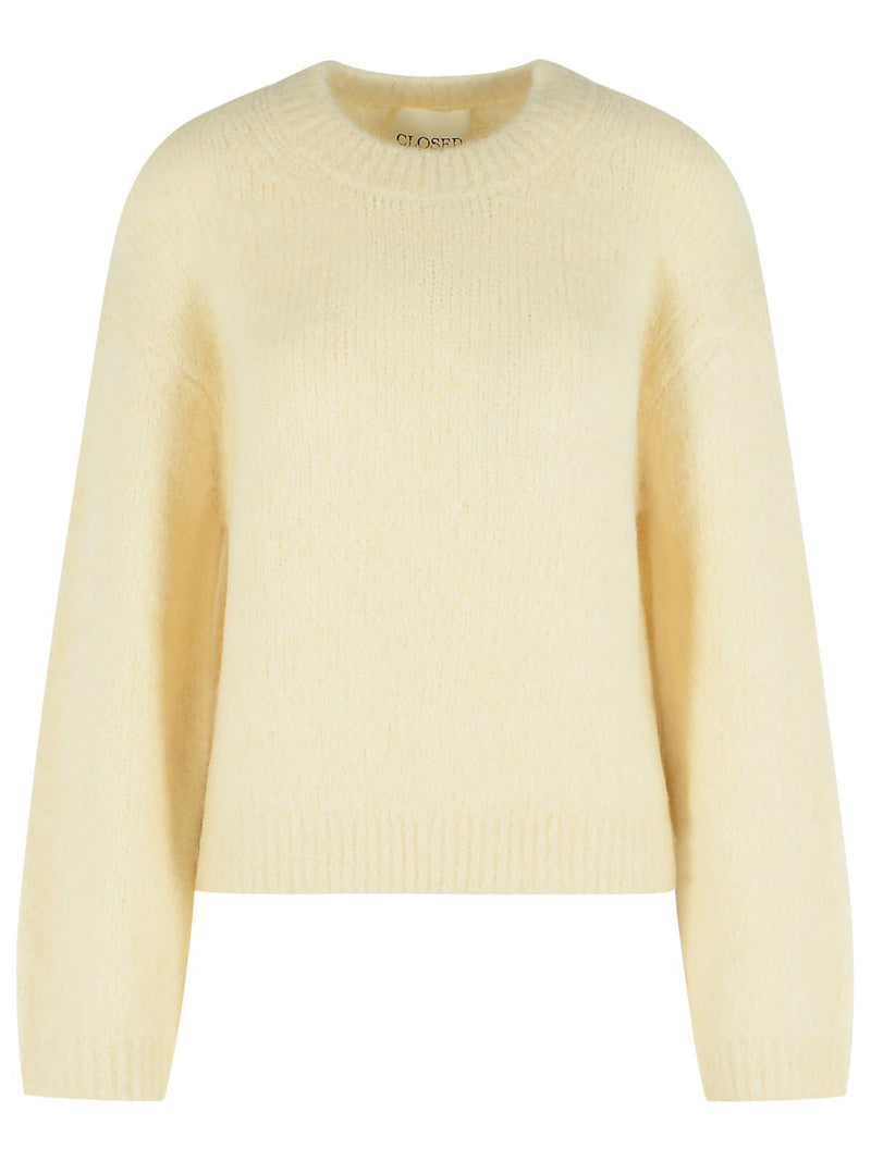 Closed Closed Ivory Alpaca Blend Sweater - World Class Fashion