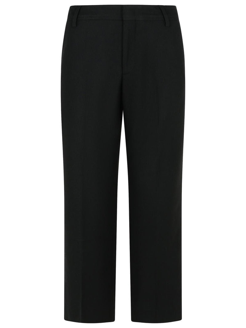 Closed Closed 'SERANDON' Black Wool Blend Pants - World Class Fashion