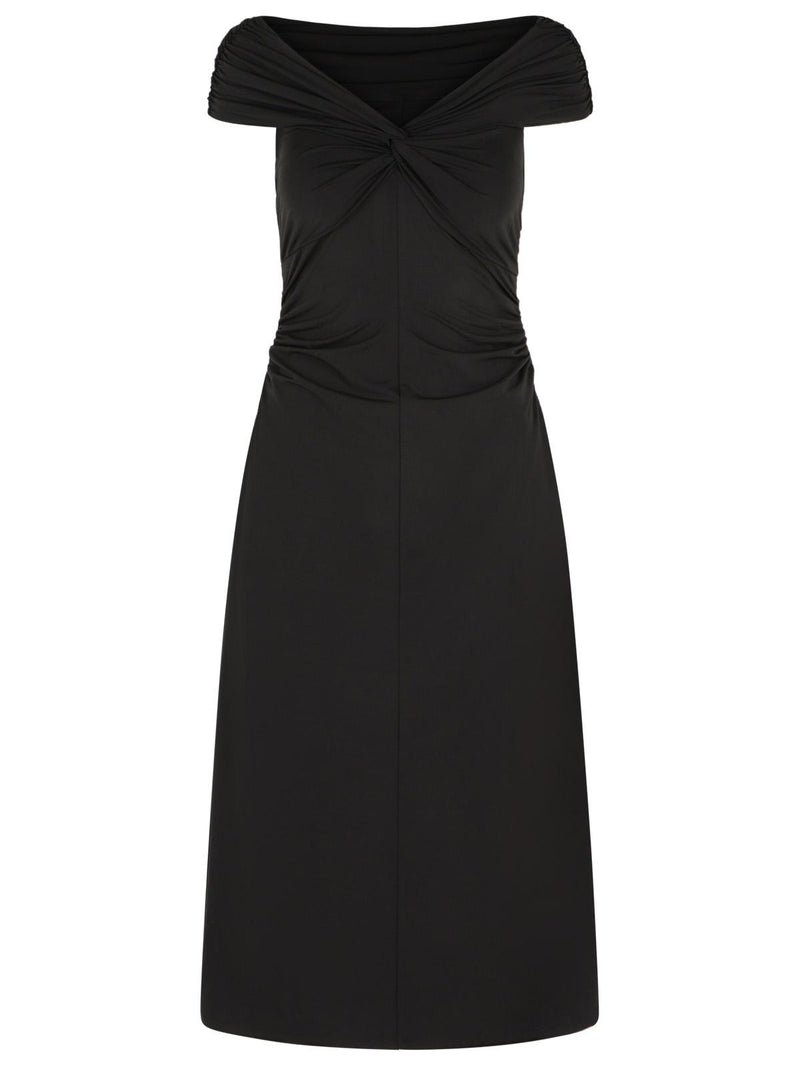 Michael Michael Kors Michael Michael Kors Viscose Blend Dress Black - World Class Fashion