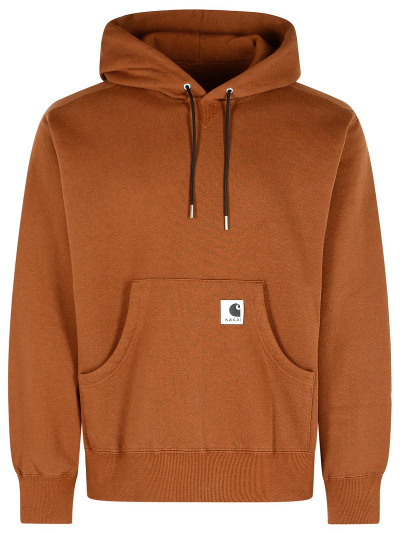 Sacai Sacai 'CHARHARTT Work In Progress' Brown Cotton Sweatshirt - World Class Fashion